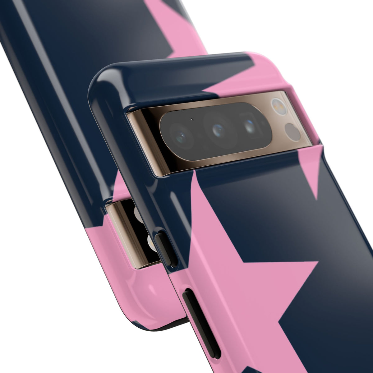 Navy & Pink Star Tough Cover