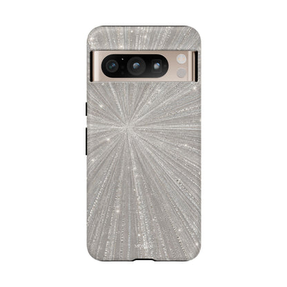 Sparkling Silver Burst Tough Case