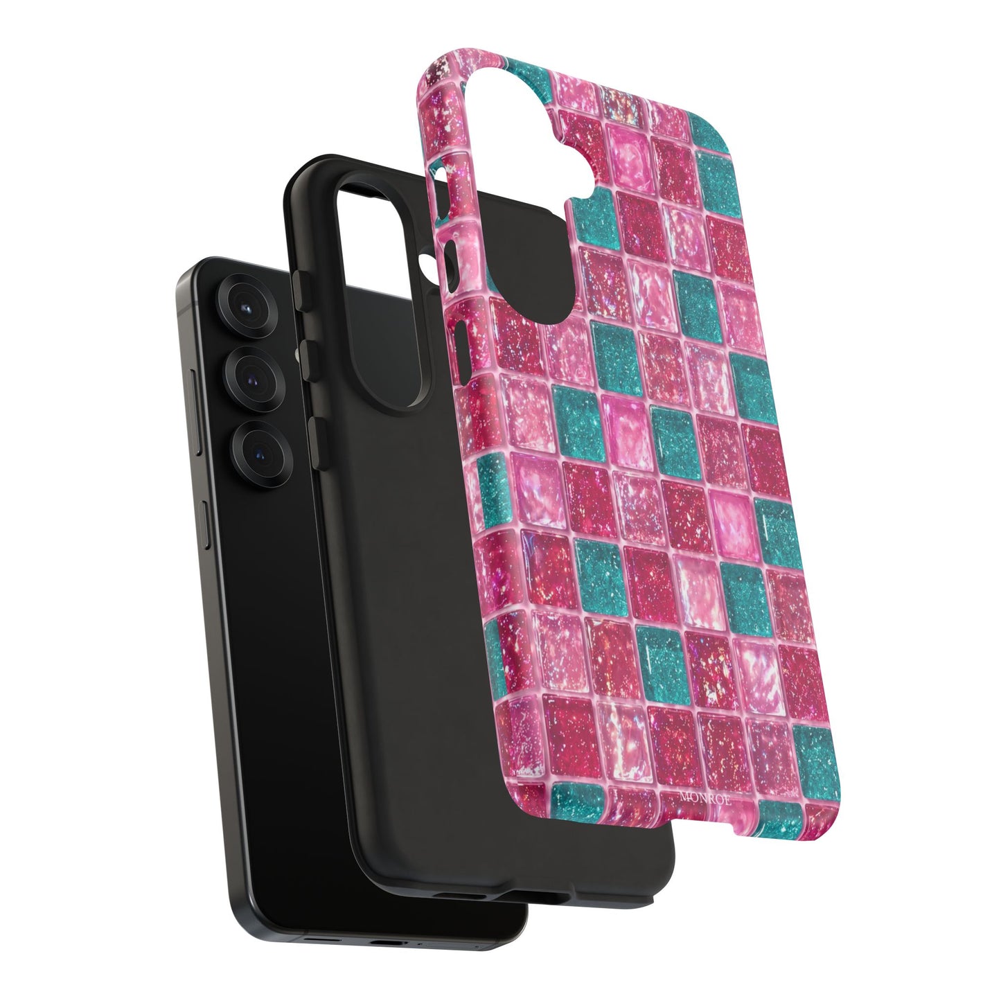 Pink Teal Mosaic Tough Case