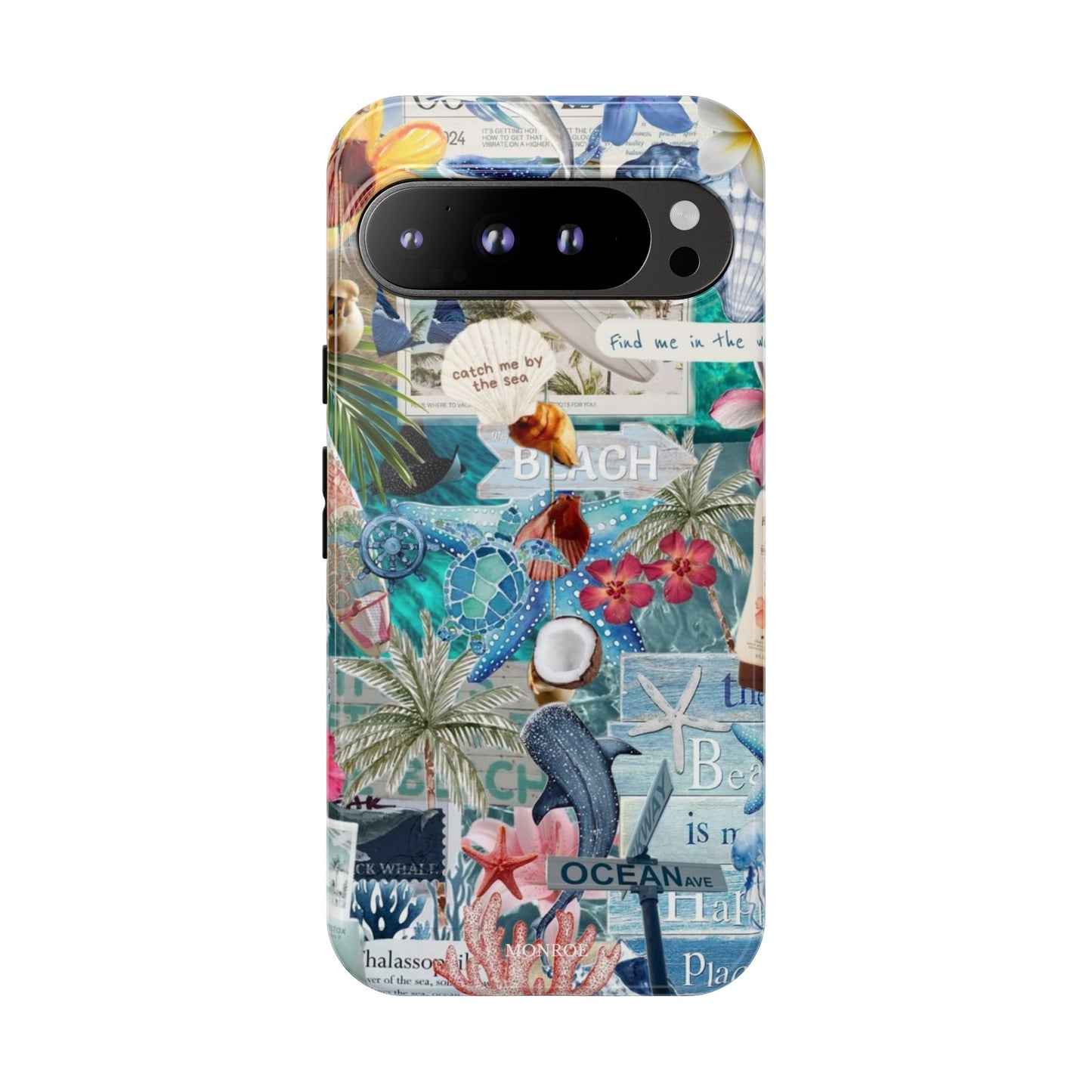 Tropical Beach Collage Tough Case