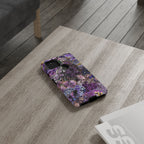 Purple Fleur-de-Lis Floral Tough Phone Case