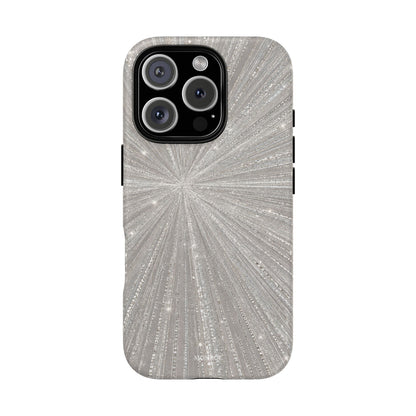 Sparkling Silver Burst Tough Case