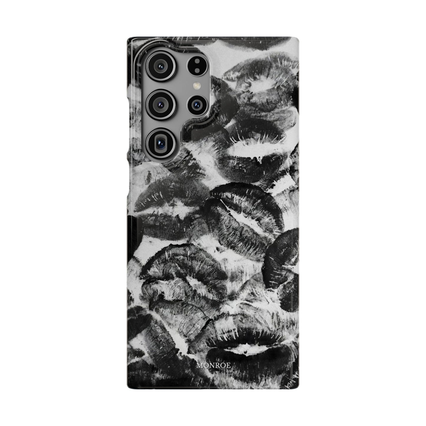 Black & White Kiss Print Case