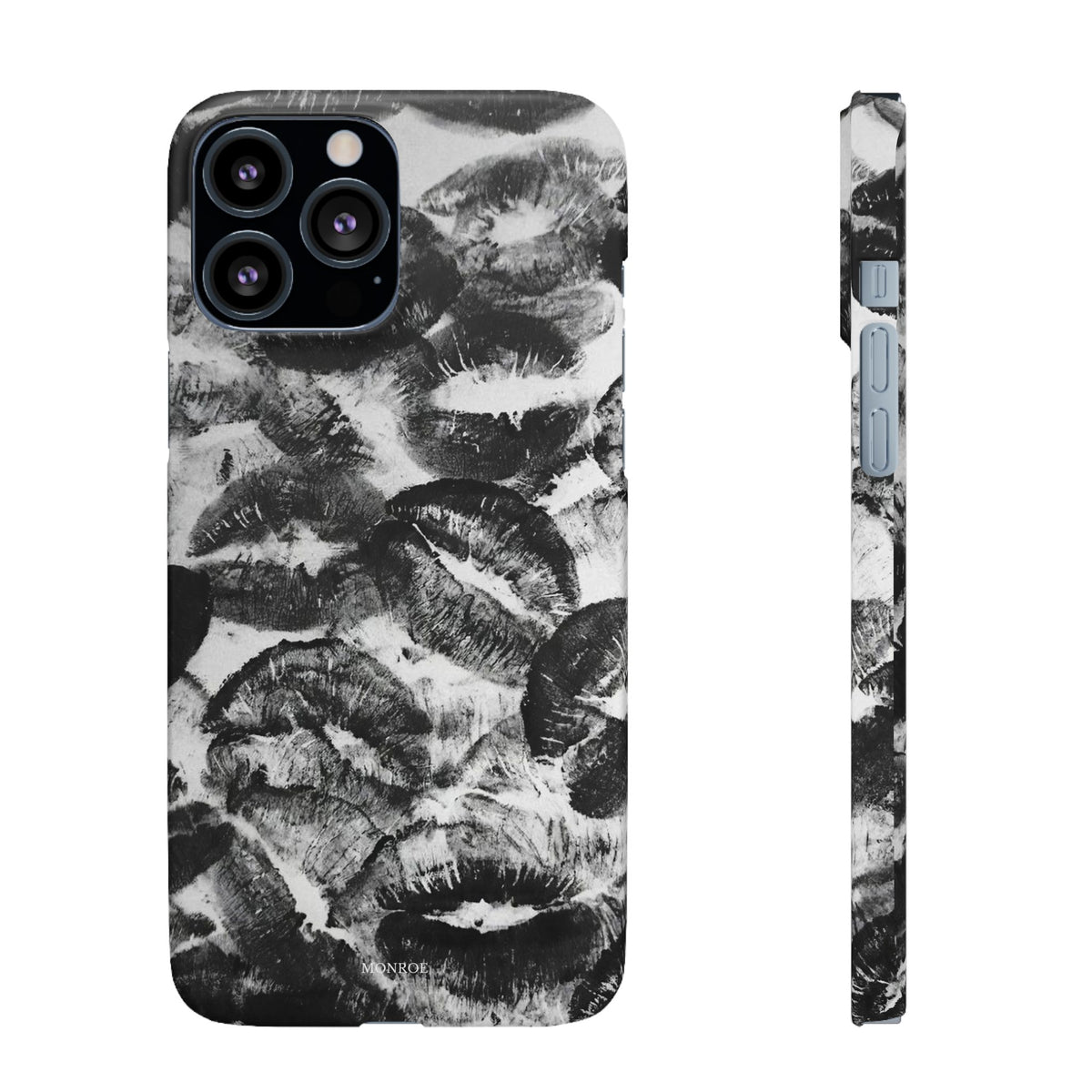 Black & White Kiss Print Case