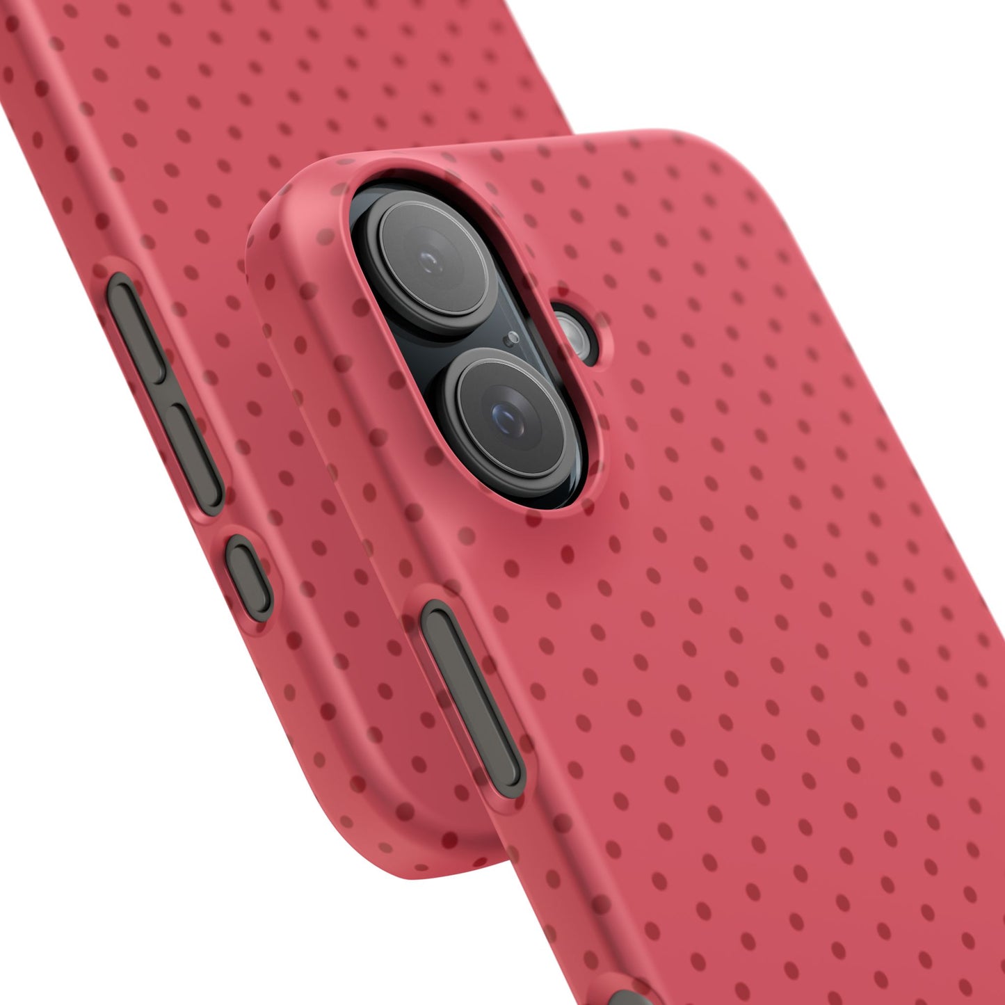 Coral Polka Dot Snap Phone Case