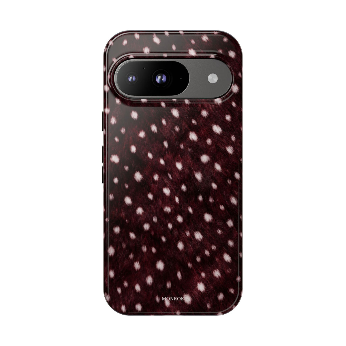Burgundy Spotted Fur Tough Case