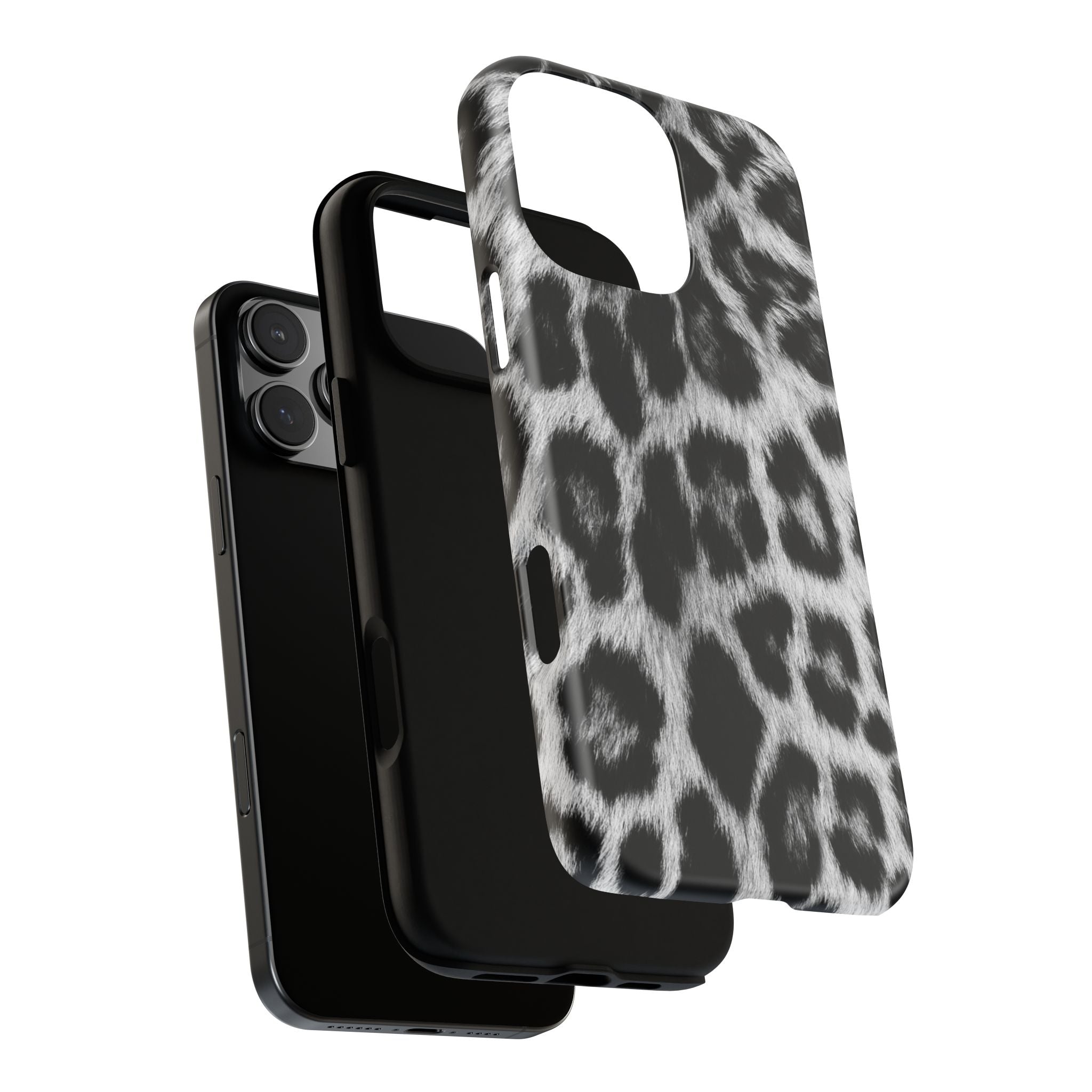 B&W Leopard Phone Case