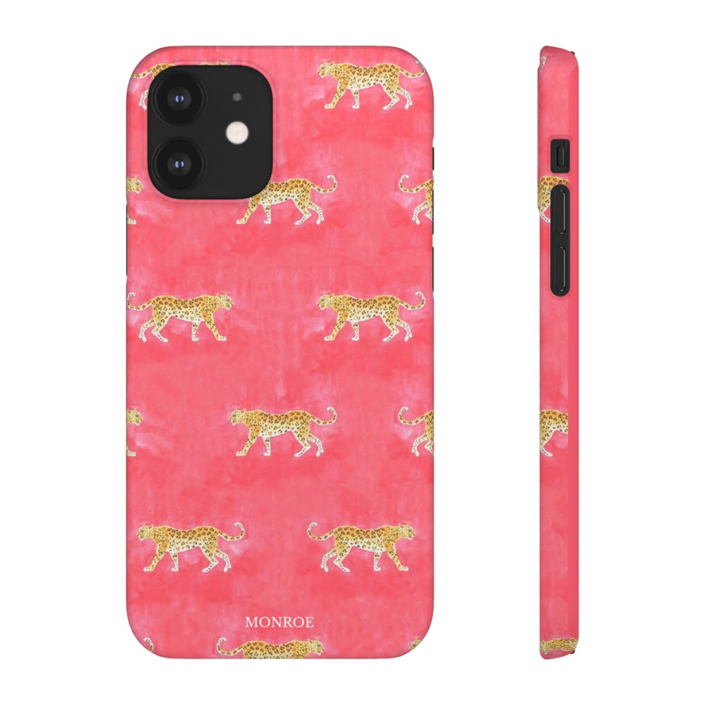 Pink Watercolor Leopard Case