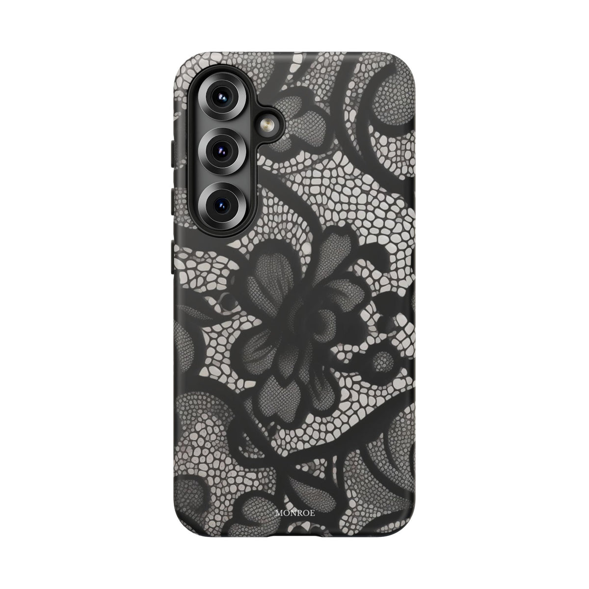 Black Vintage Lace Tough Case