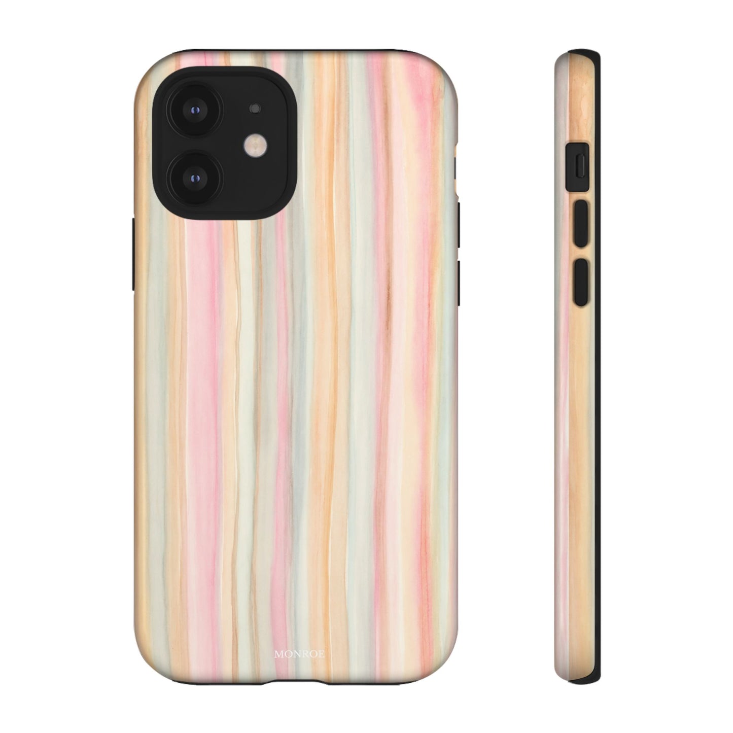 Pastel Watercolor Stripe Tough Case