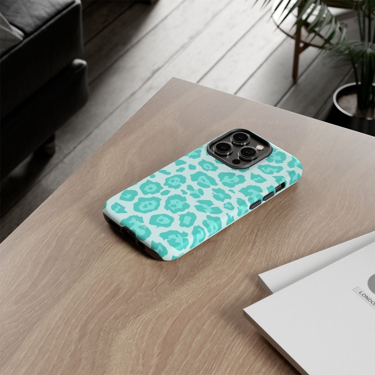 Teal Leopard Tough Case