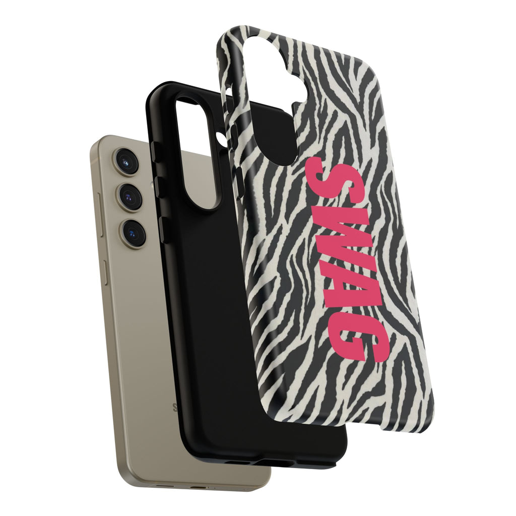'SWAG' Zebra Print Tough Case