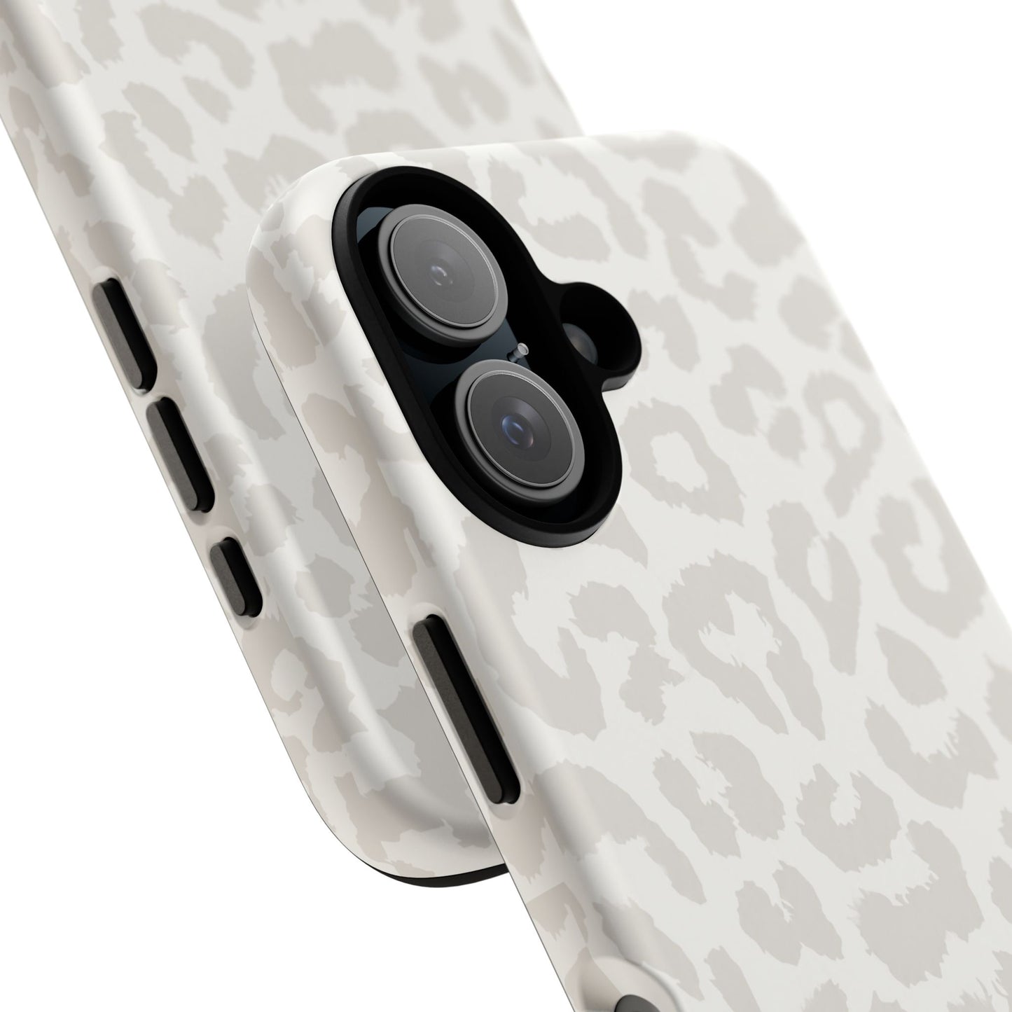 White Leopard Print Tough Case