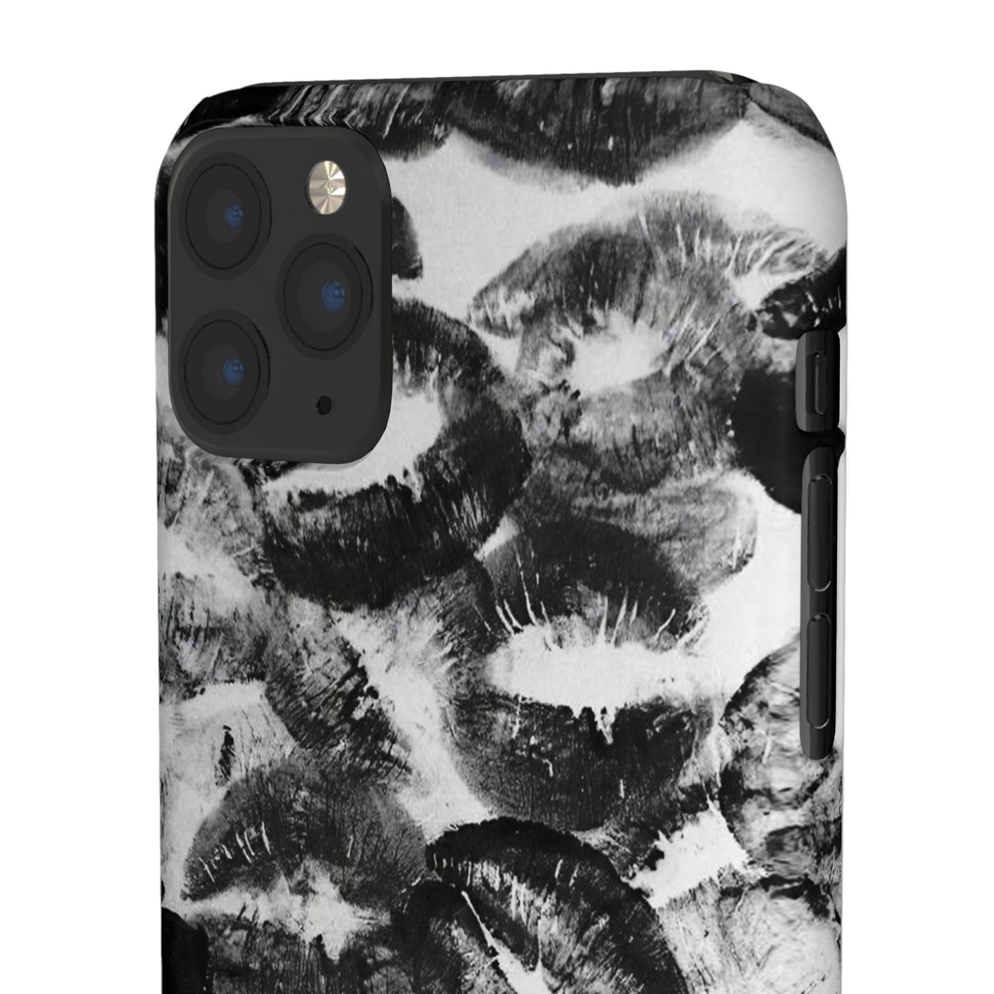 Black & White Kiss Print Case