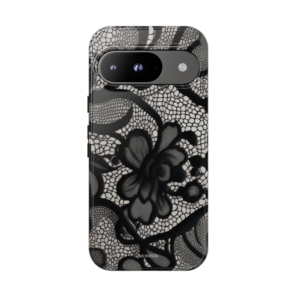 Black Floral Vintage Case
