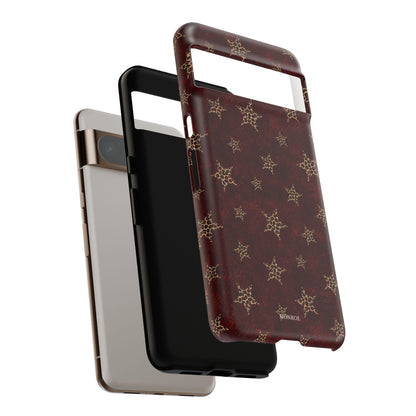 Burgundy Leopard Star Tough Case